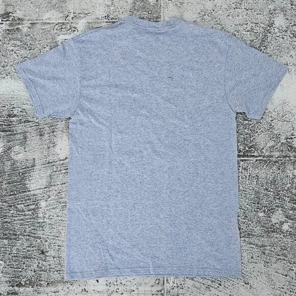 DOM Men Tee Gray Cotton Short Sleeve Crew Neck T Shirt I DONT GIVE A Size S NEW - Picture 2 of 8